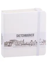 Скетчбук 12*12 80л "Sketchmarker" белый, нелинованн. 140г/м2, слоновая кость, тв.обл.