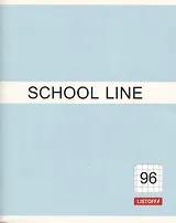 Тетрадь в клетку Listoff, Basic line, 96 листов, в ассортименте