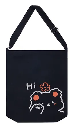Сумка-шоппер на молнии Kawaii Мишка Hi (текстиль) (40х33) (12-11525-B003) — 3045425 — 1